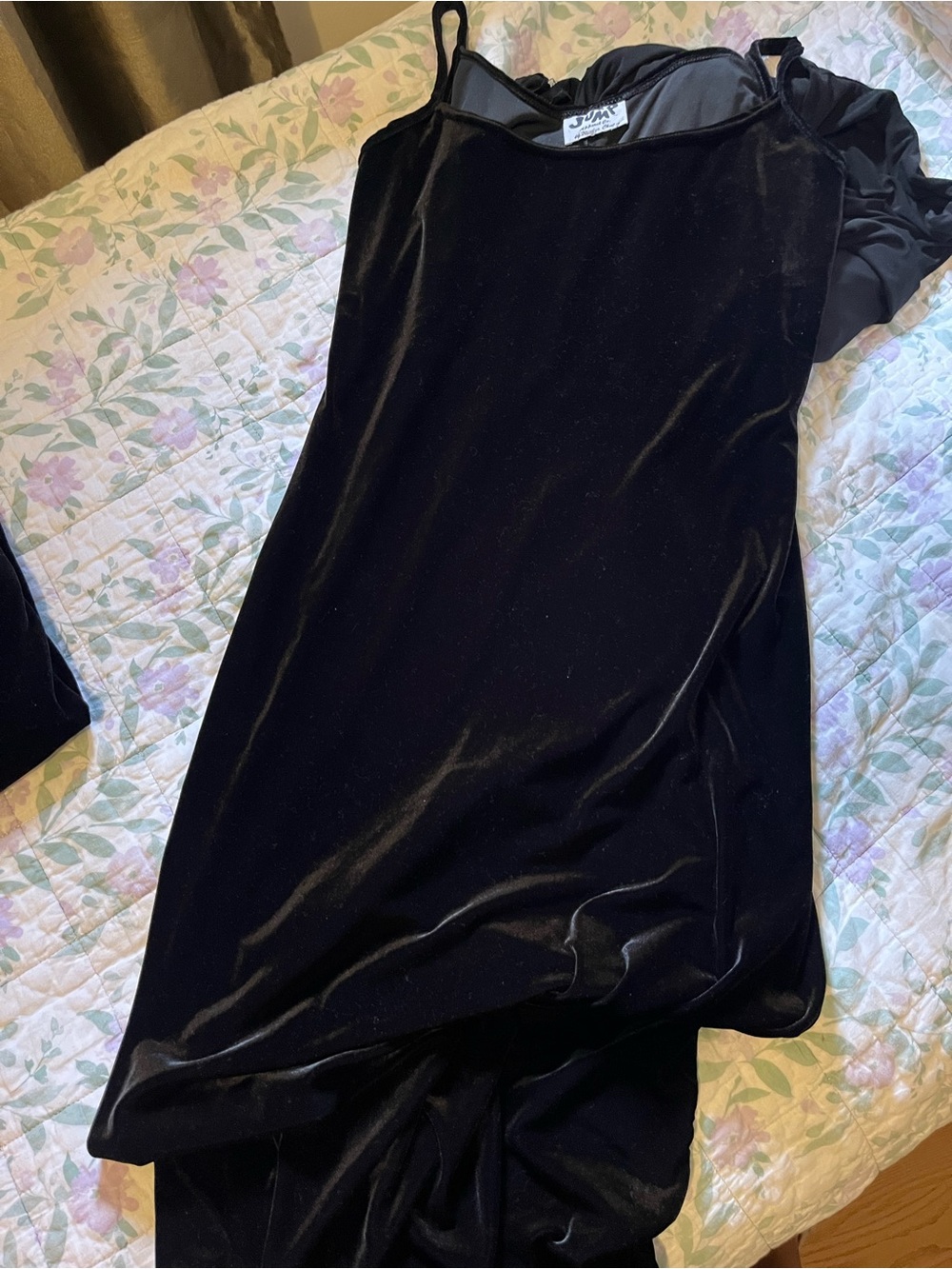 Black Velvet Slip Dress